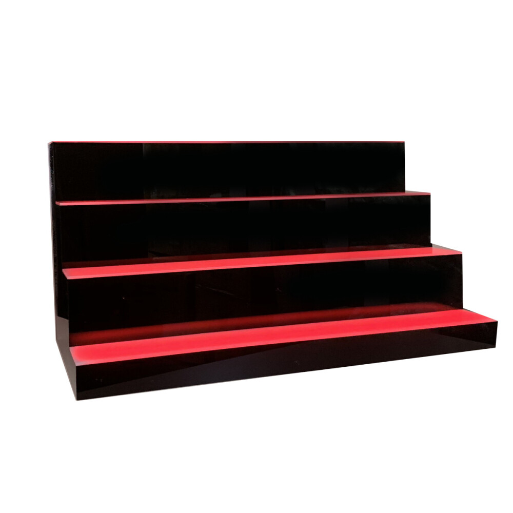 LED Lighted Liquor Bottle Display Shelf Back Bar Bottle Display Stand 31″ 39″ US