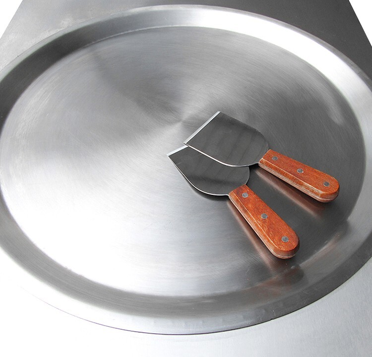 Kolice 55cm (22″) round pan fried ice ceram machine, rolled ice cream machine
