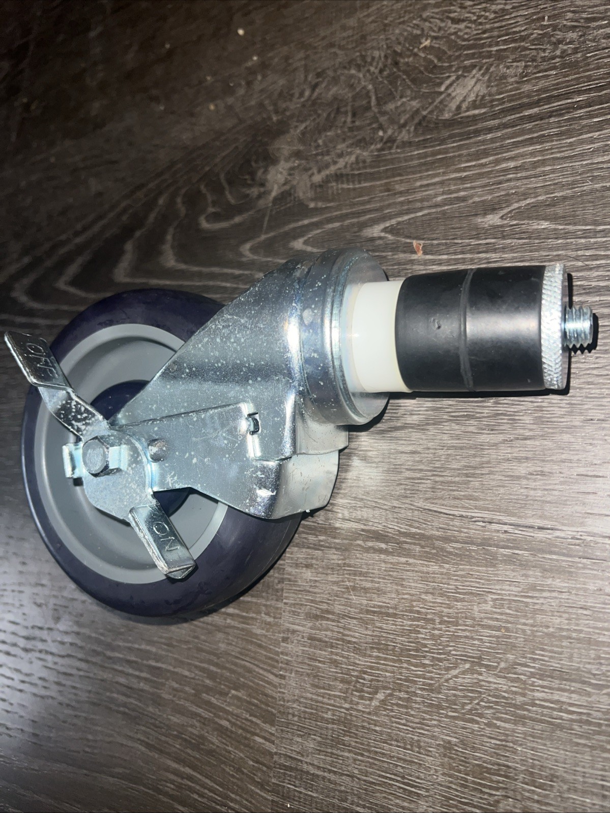 Set Of 4 6” x 1- 1/4″ Wheels with 1-3/8″ Stem Work Table Caster with Brakes