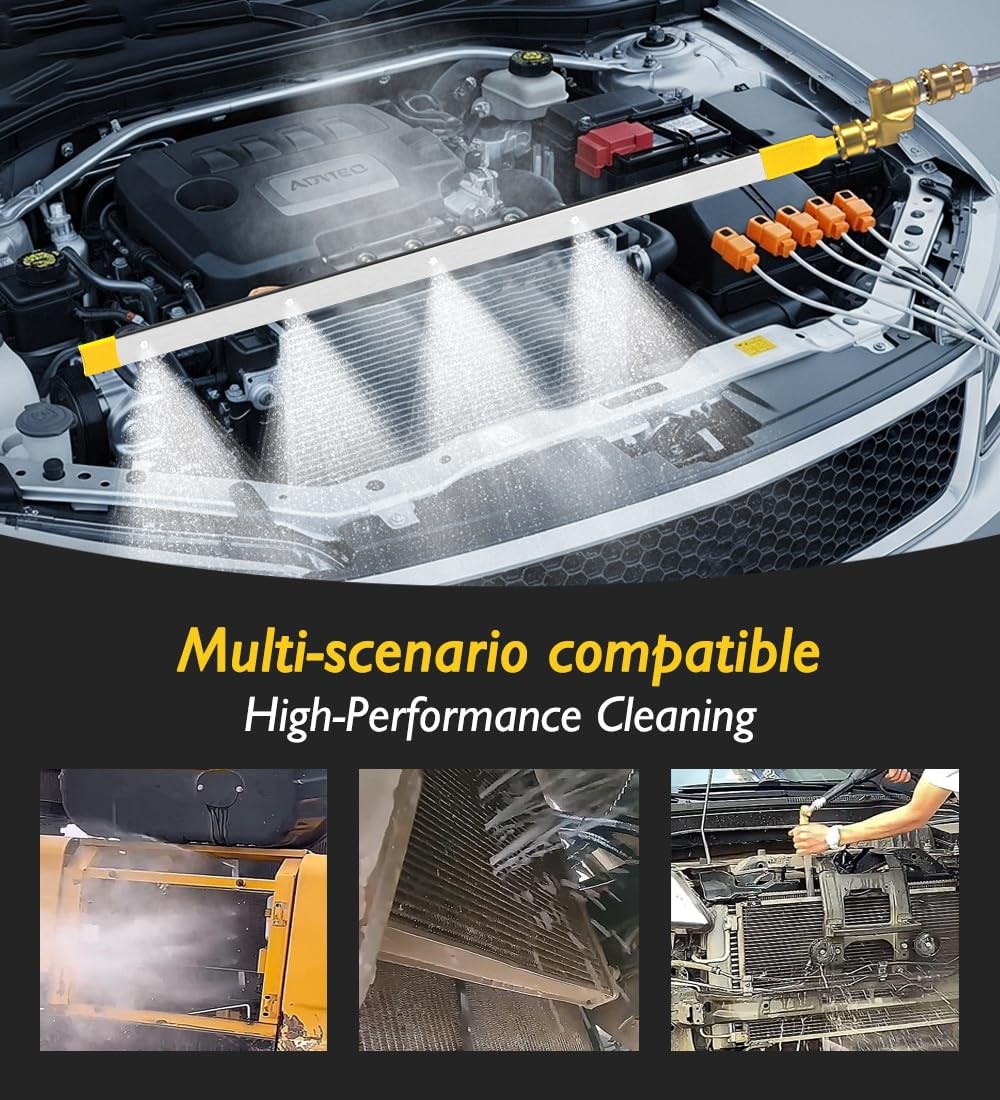 LFMUFNO 120cm Radiator Cleaning Wand 4500PSI Pressure Washer Car Radiator Flush