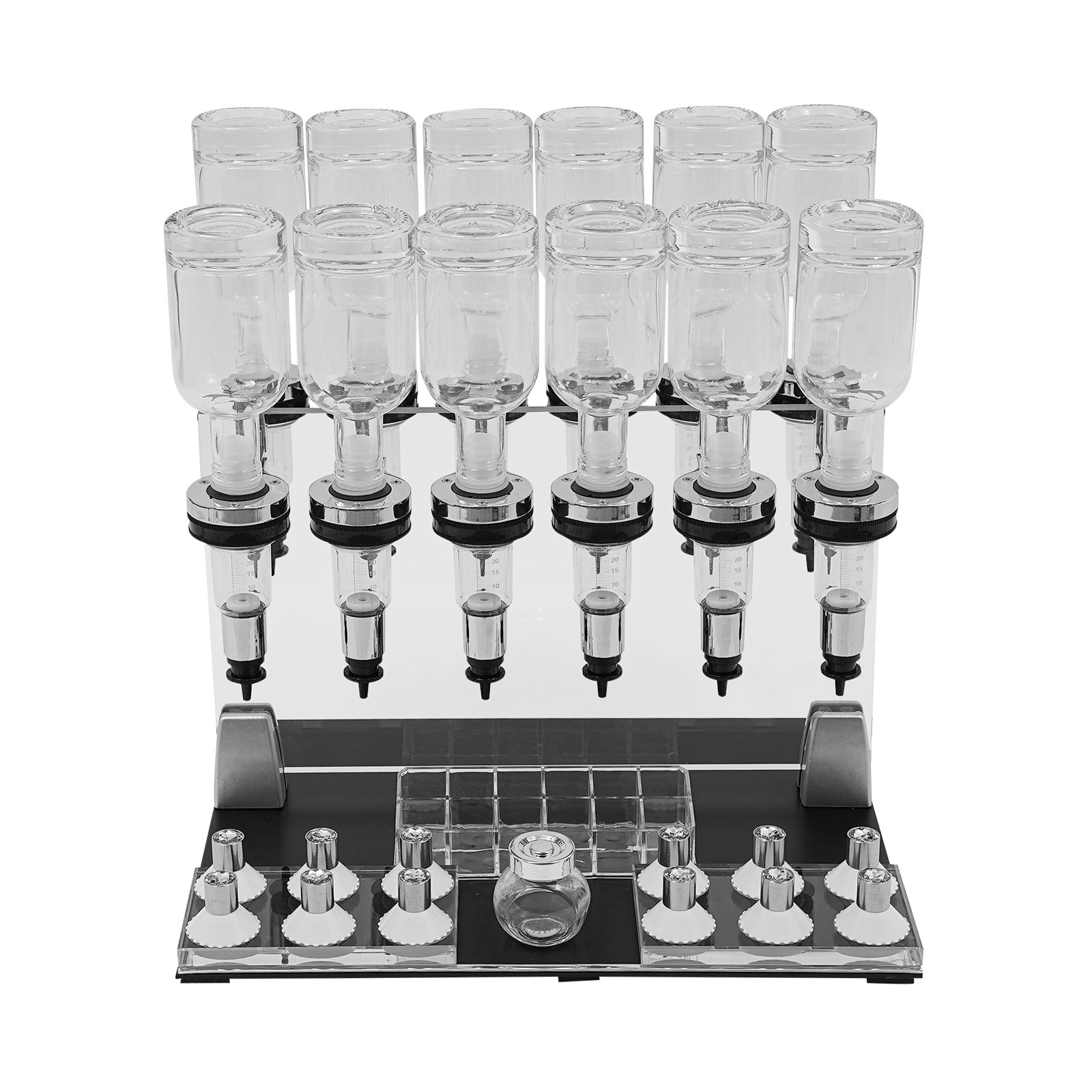 12 Bottles Perfume Dispenser Manual Desktop Perfume Dispenser Machine 200ml
