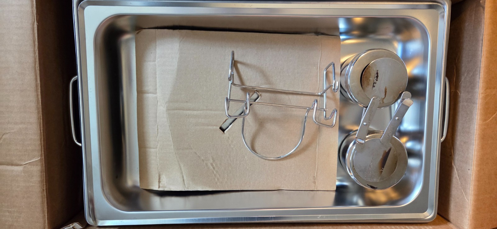 8 QUART RECTANGULAR POLAR WARE PREMIUM STAINLESS STEEL CHAFER DISH #4525