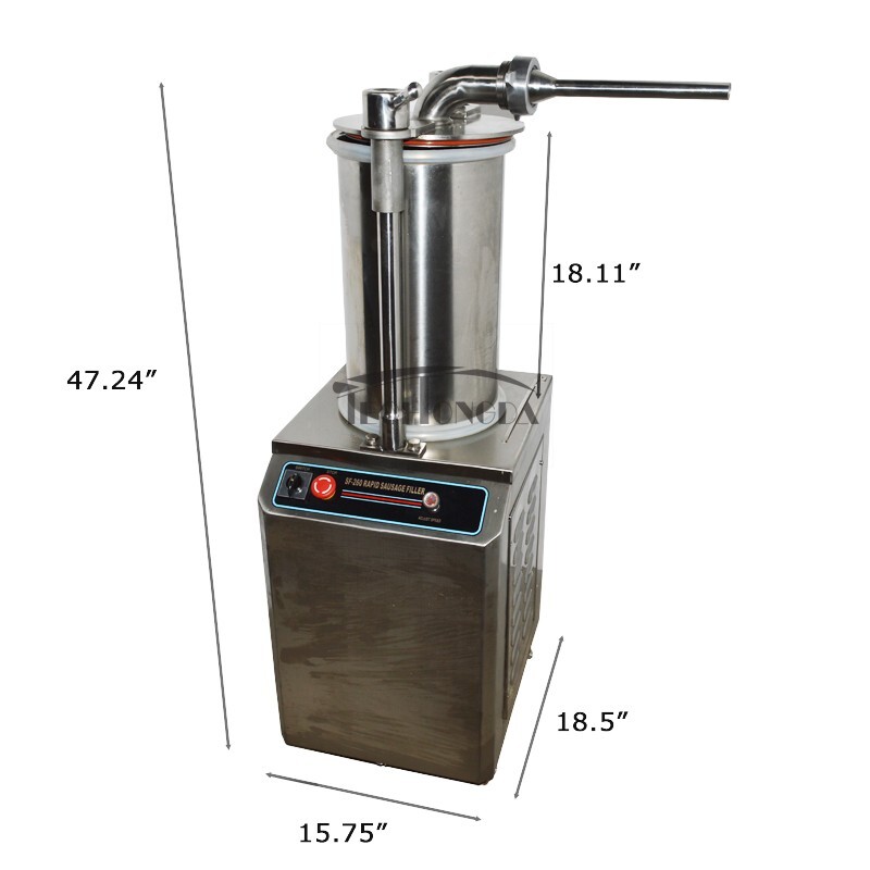 SF-260 Automatic Hydraulic Sausage Filling Machine Stainless Steel 26L 3 Stuffin