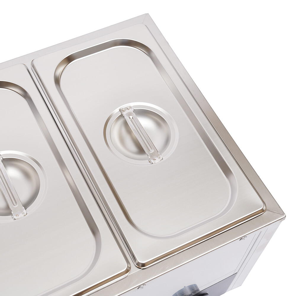 3-Pan Commercial Electric Food Warmer Steam Table Buffet Bain Marie Countertop