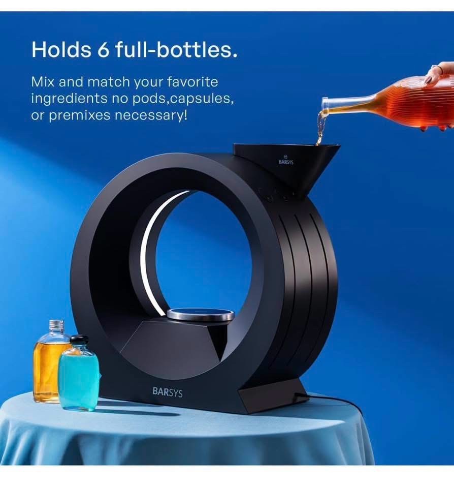 Barsys 360 Cocktail Maker Machine Black Smart Home Bartender Black