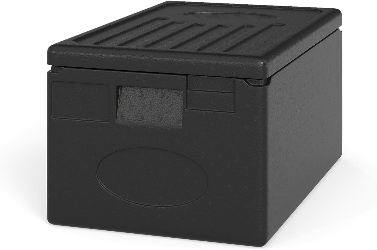 COSTWAY 49 Qt Insulated Food Pan Carrier, Non-Electrical Food Warmer with Built-