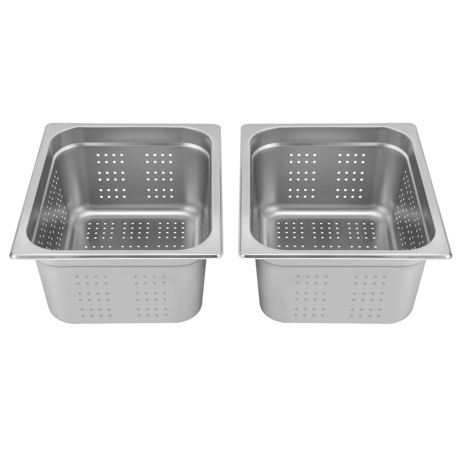 NEW!1/2-Size Perforated Stainless Steel Steam Table Food Pan 6″ Deep Hotel Pan