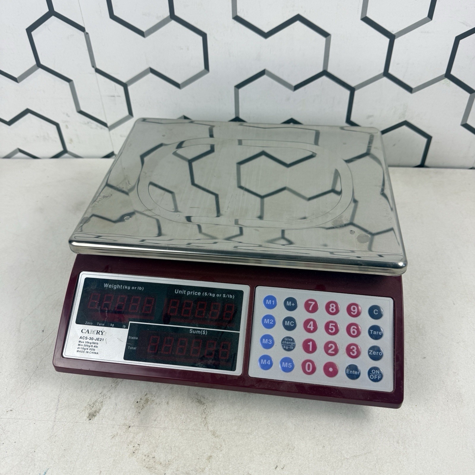 CAMRY Price Computing Scale Commercial Food Scale 66lb / *NO CHARGER*