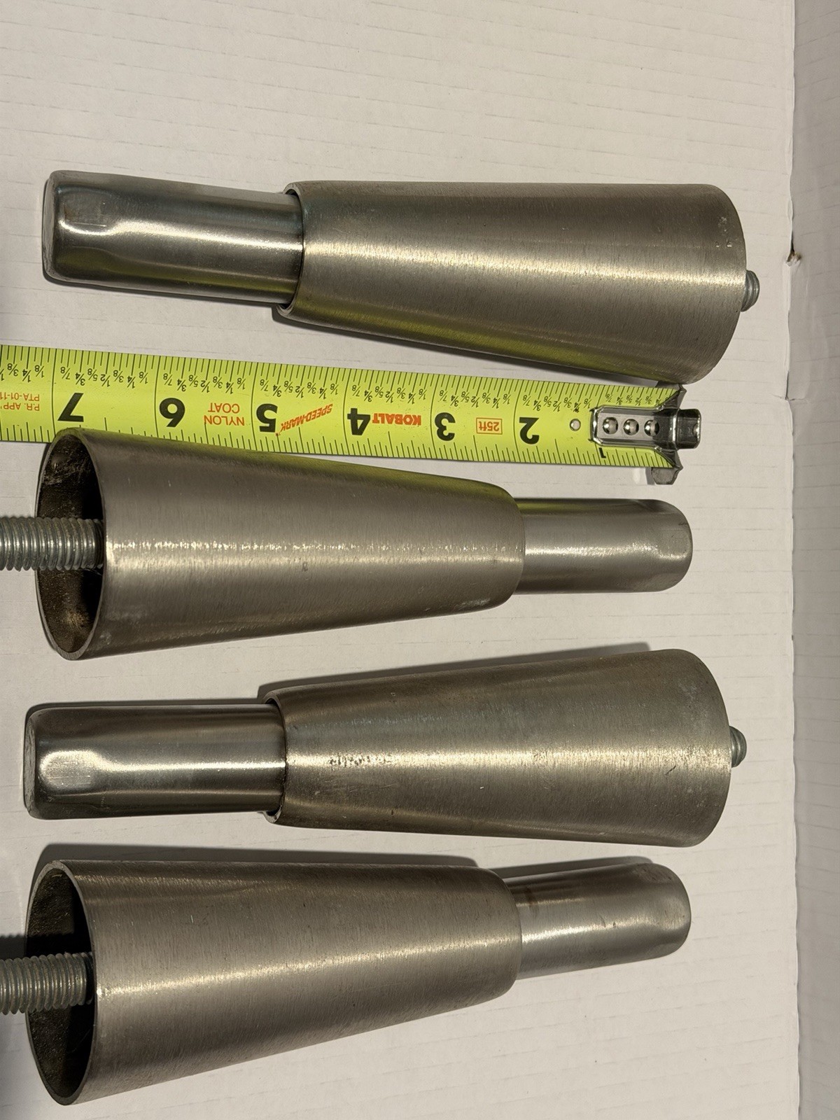 No Name Restaurant Equipment Adjustable 6″ Leg AE61-5002-1 Nickel Plated 1/2″-13