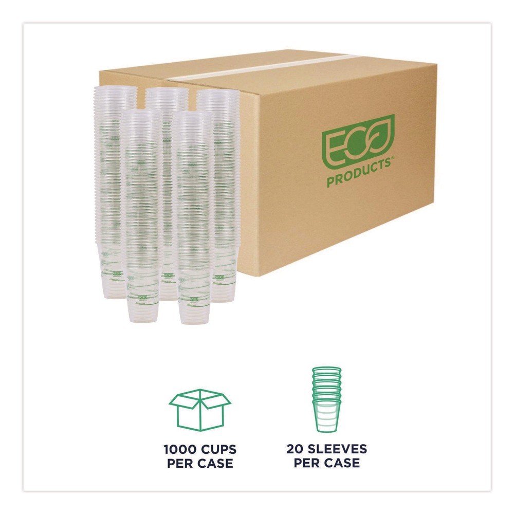 Eco-Products EPCC16GSPK 16 oz. GreenStripe Cold Cups – Clear (50/Pack) New