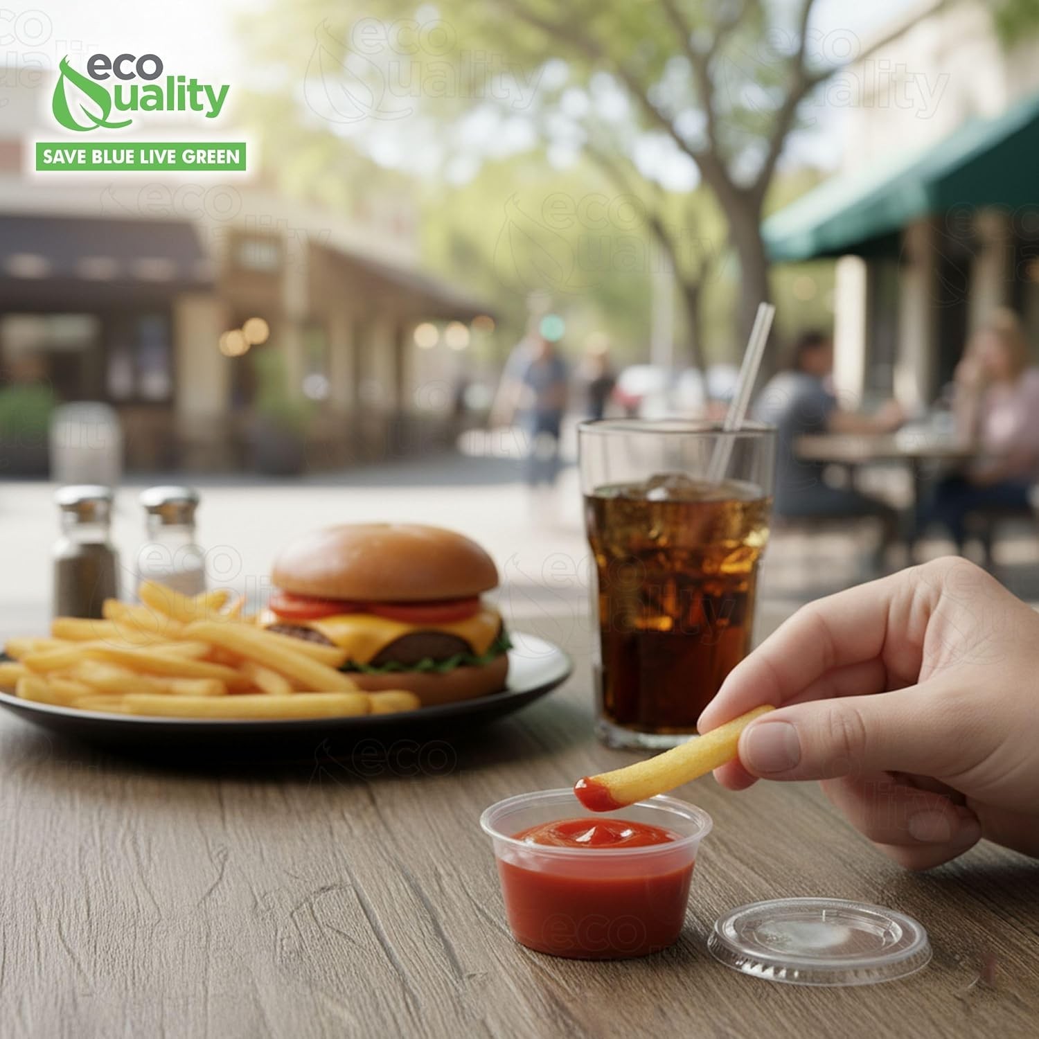 2 Oz Clear Portion Cups with Lids Disposable Small Plastic Cups 144 Pcs