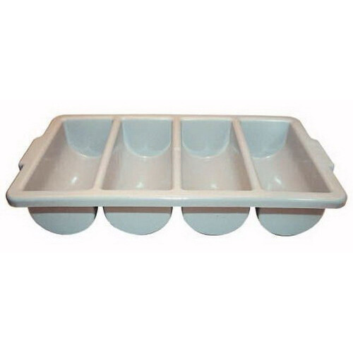 Winco Heavy Duty Cutlery Bin Gray, Plastic | 1 Each