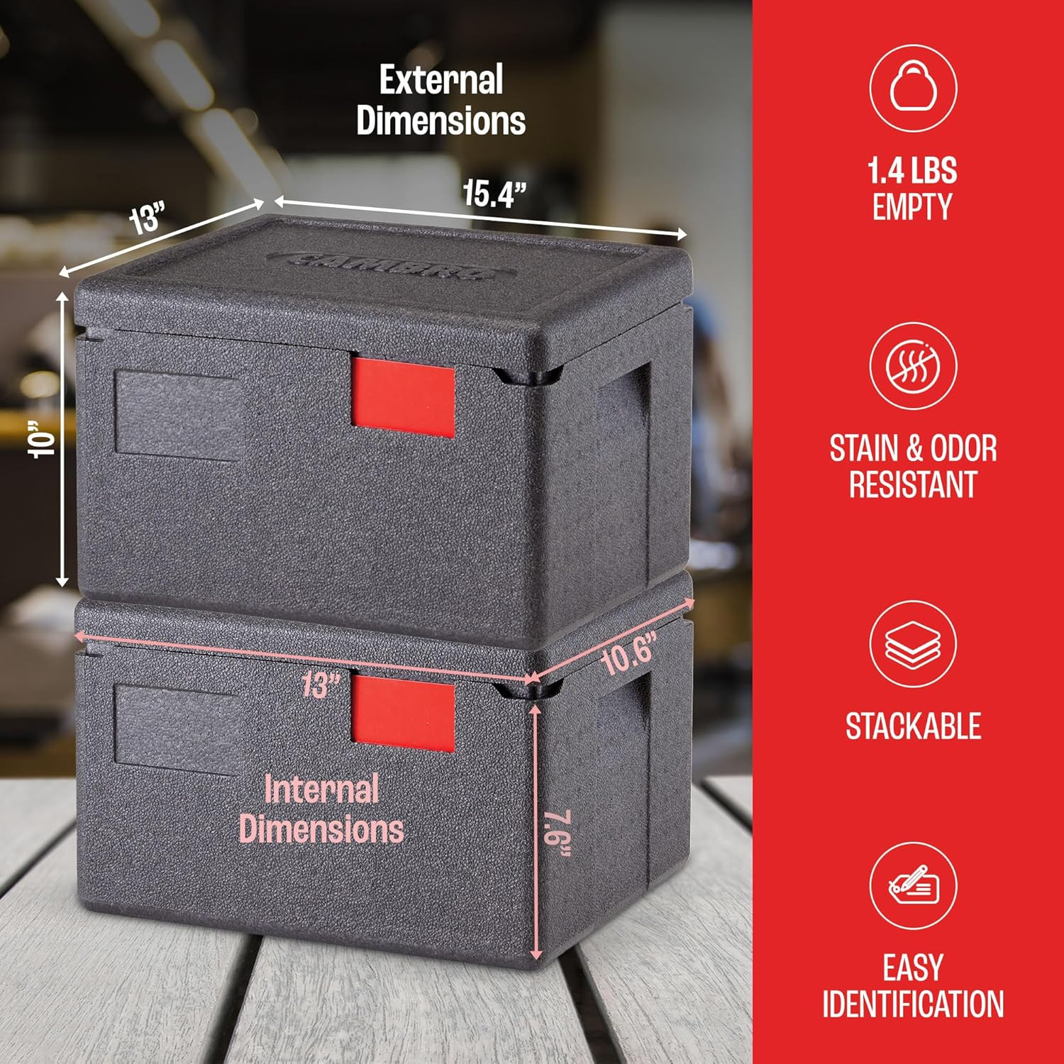 Insulated Pan Carrier & Hot Box Food Warmer for Catering, Restaurants & Deliveri