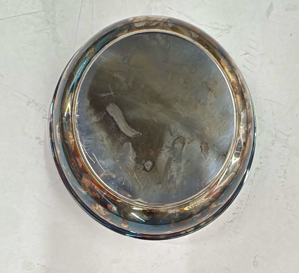 Vintage Stainless Steel Mixing Bowl 10 Inch Diameter Medium Depth Silver Used