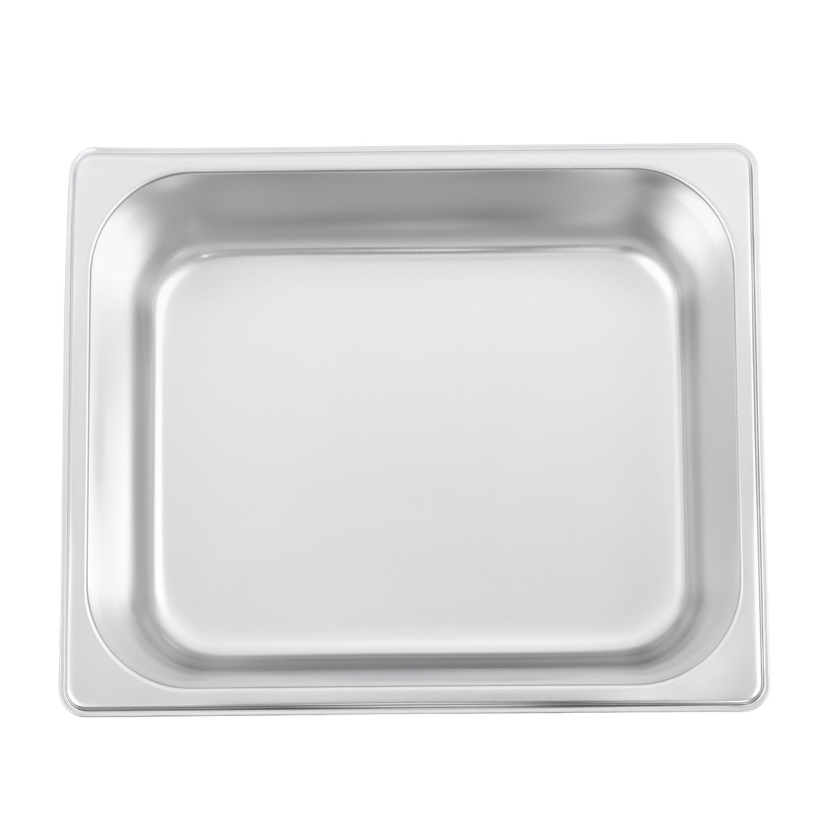 4″ Deep Stainless Steel Steam Table Pan, Anti-Jam for Buffet Catering 1/2 Size