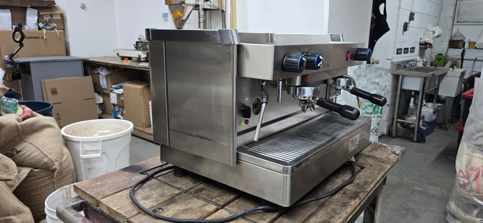 NEW 2 Group Stainless Steel Commercial Espresso Cappuccino Machine Handmade