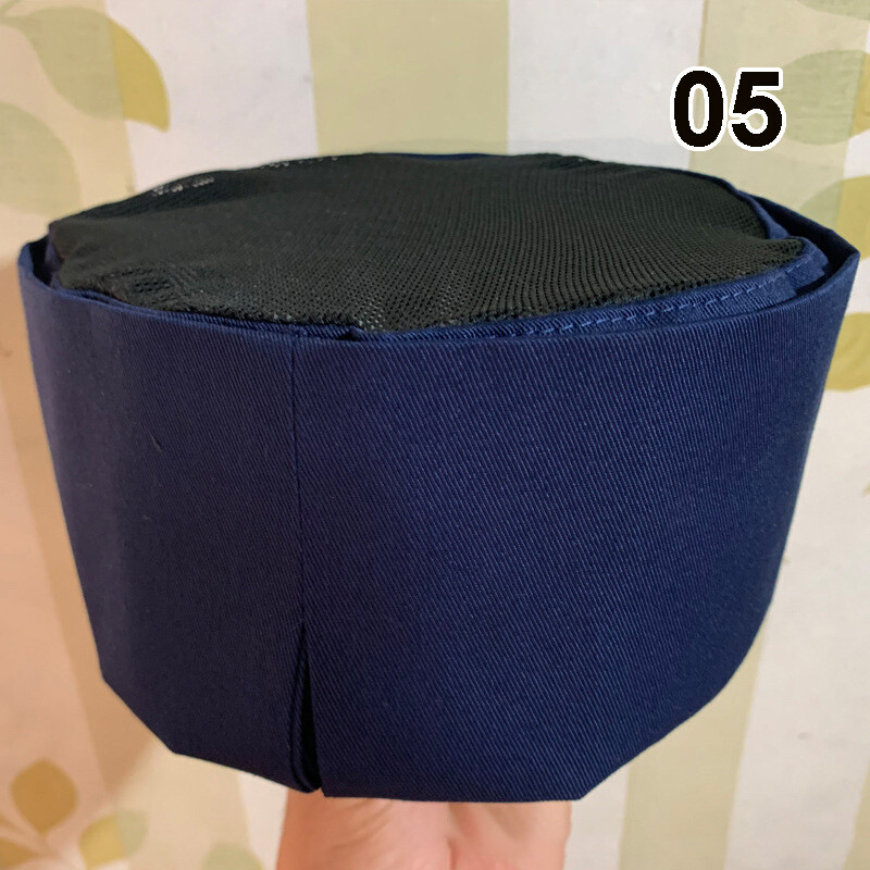 Hat Cooking Chef Kitchen Restaurant Service Flat Top Mesh Breathable Beanie Cap