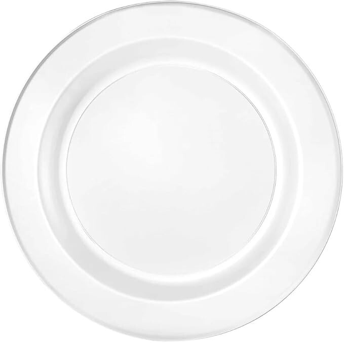 9 inch Disposable Elegant Clear Round Dinner Plate 210pcs