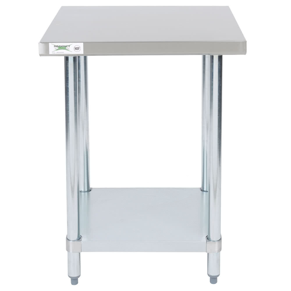 24″ x 24″ Stainless Steel Commercial Kitchen Restaurant Work Prep Shelf Table