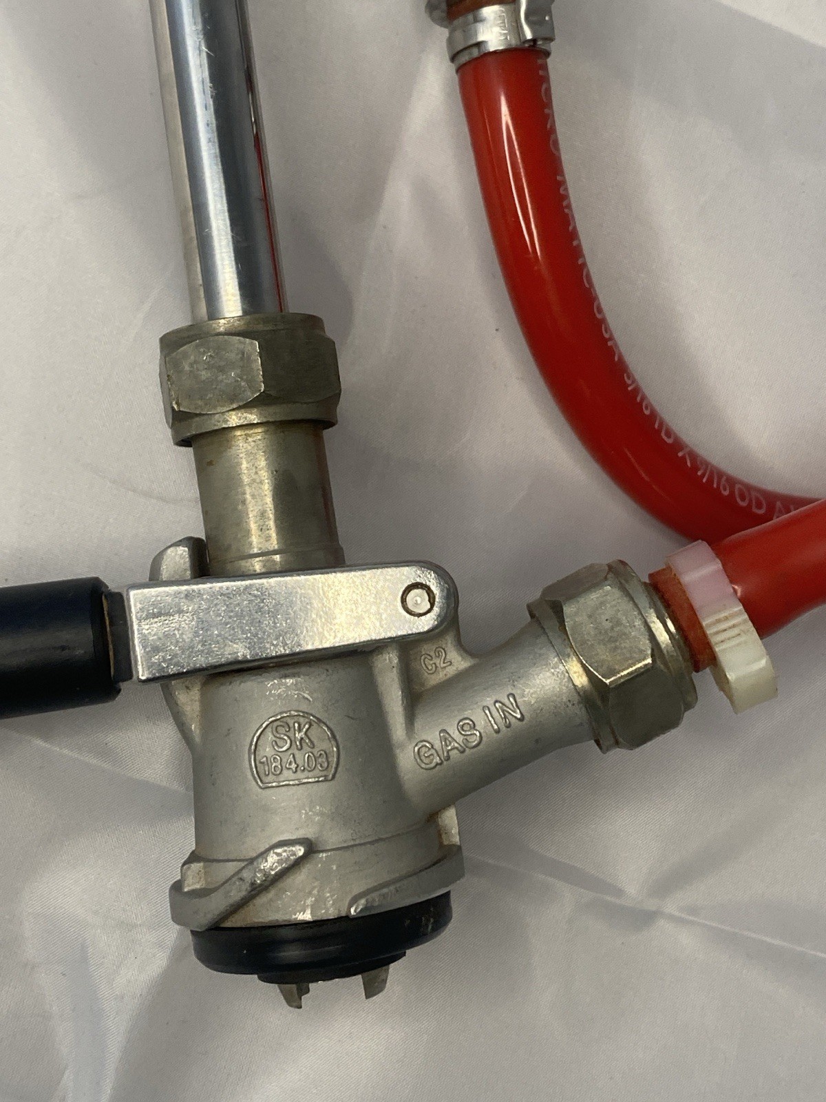 Micro Matic SK18403 8″ Deluxe Picnic Keg Pump Chrome Metal Rod Faucet – Used