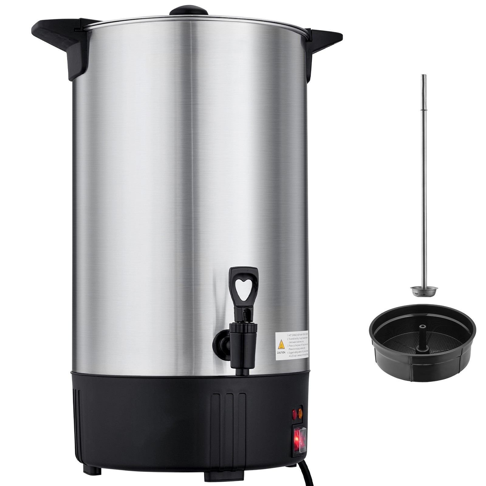 Uimoso Commercial Coffee Urn 100 Cup Hot Drink Dispenser 15L Stainless Steel