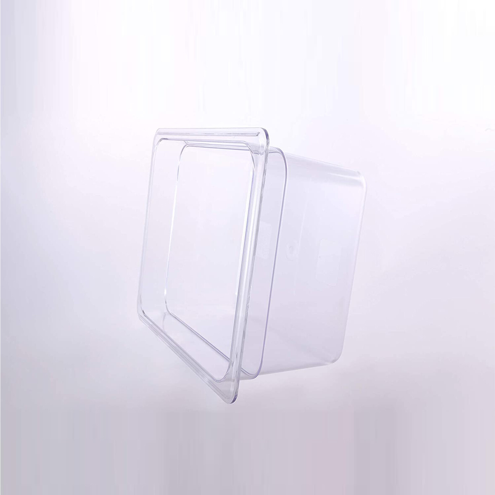 Hakka 6 Pack 1/2 Size Food Pan 2.5″ Deep Clear Polycarbonate Storage Table Pan