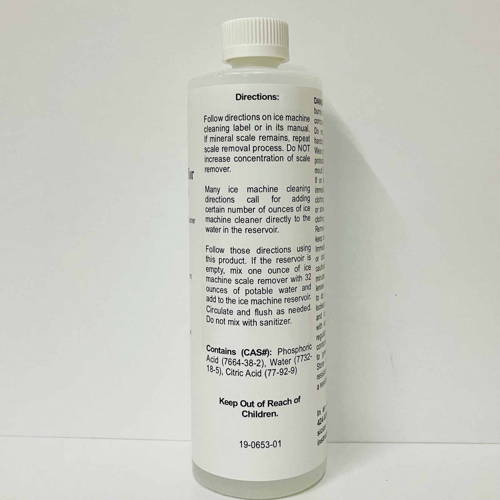 Scotsman CLEAR 1 Scale Remover & Cleaner for Ice Machines 19-0653-01 16 fl oz