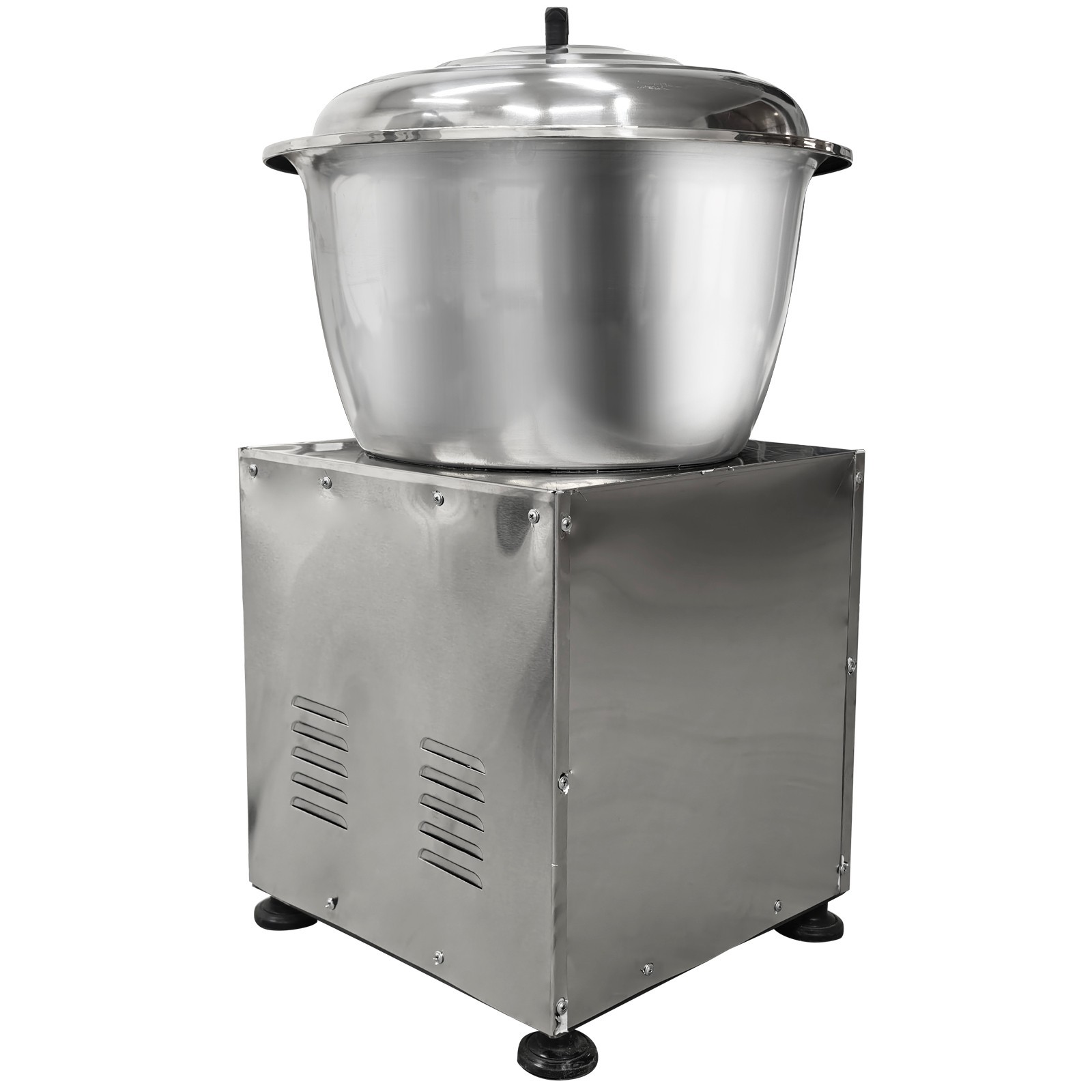 Commercial Dough Mixer, Stainless Steel Basin Kneading Machine, 33LBS Capacity