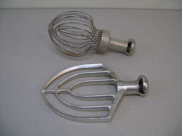 Commercial Mixer Batter Paddle & Whisk whip Model / Brand unknown ? FOR PARTS
