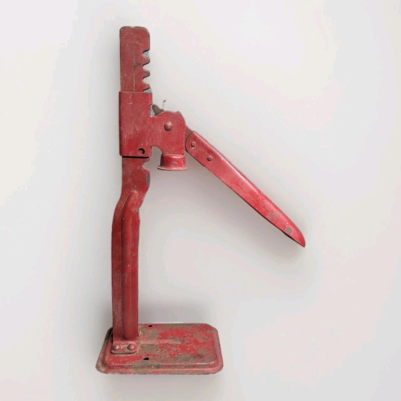 Climax Vintage Prohibition Era Red Metal Bottle Capper Industrial Farmhouse 16″