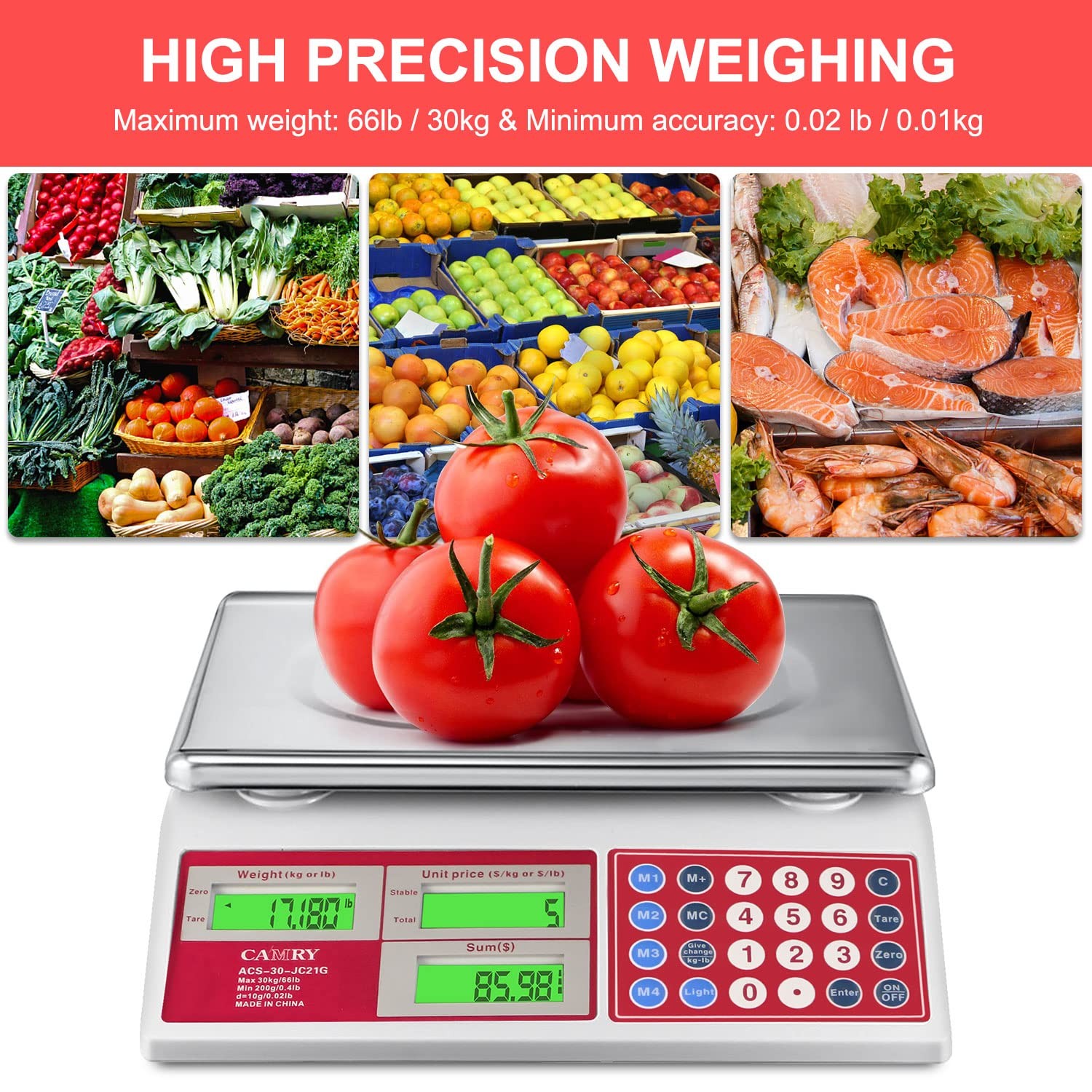 Bascula Informatica De Precios Digital Bascula De Productos Comerciales De 6…