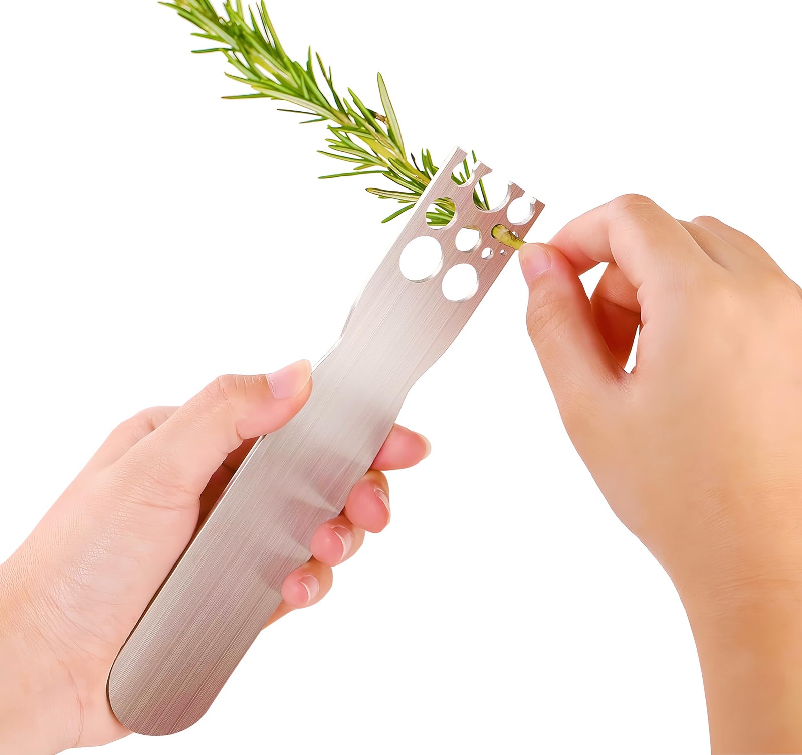 Herb Stripper Stainless Steel Kitchen Herb Leaf Stripping Tool Metal Herb Pealer