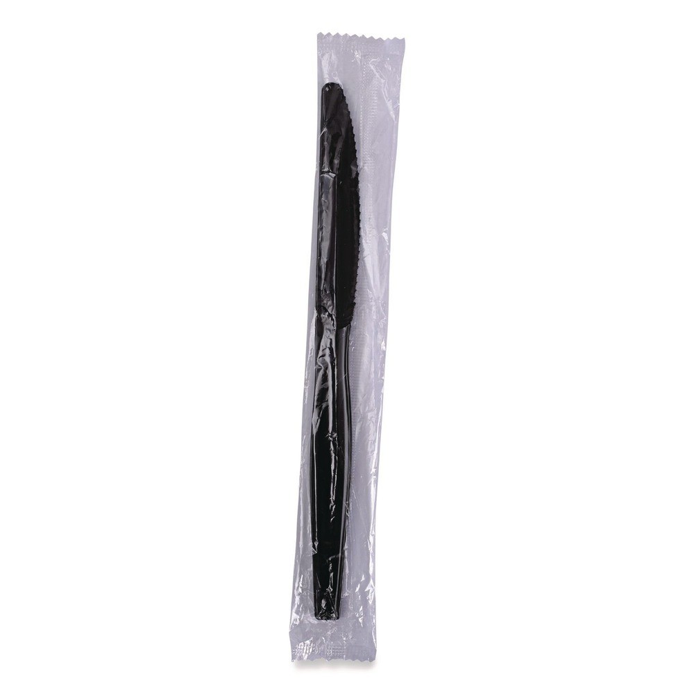 Boardwalk KNIHWPPBIW Wrapped Polypropylene Knife – Black (1000/Carton) New