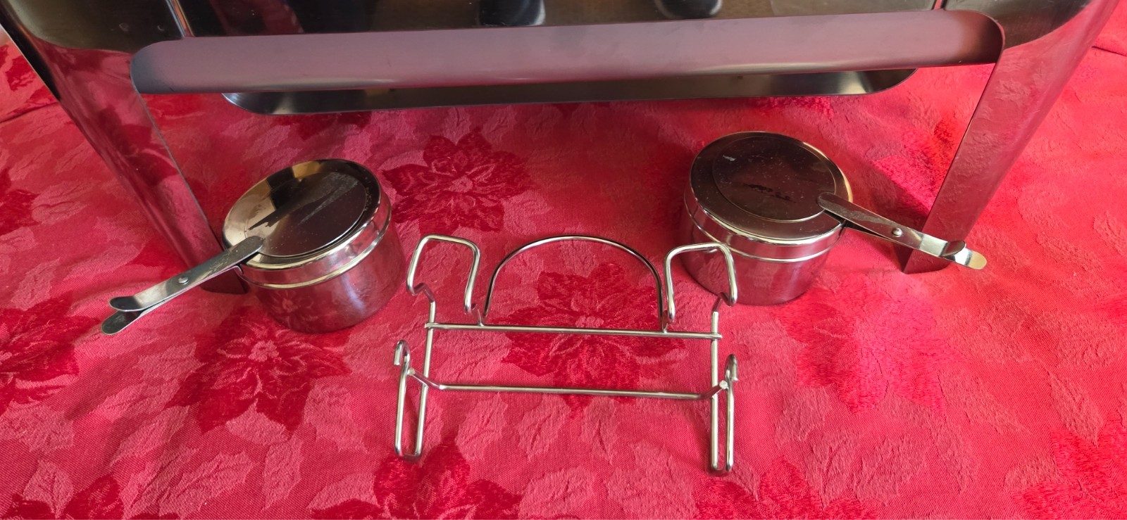 8 QUART RECTANGULAR POLAR WARE PREMIUM STAINLESS STEEL CHAFER DISH #4525