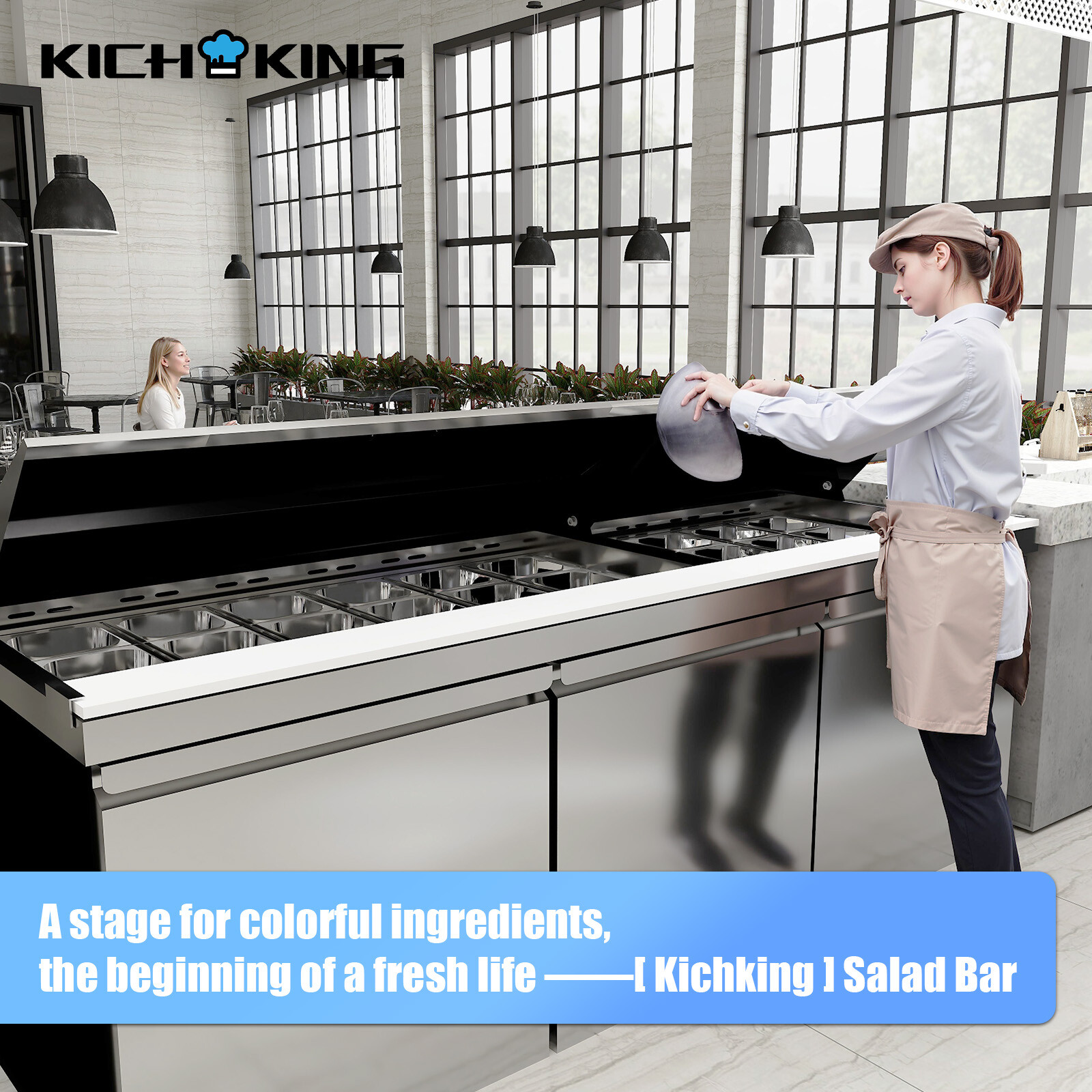 Salad Sandwich Prep Table 72» Refrigerated Prep Table 30 Pans Stainless Steel
