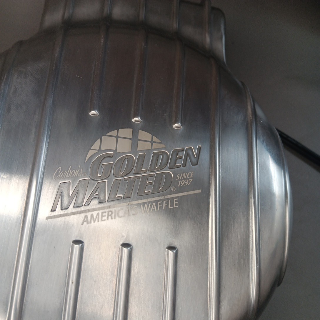 Carbon’s Golden Malted Heavy Duty Professional Gourmet Waffle Baker Maker