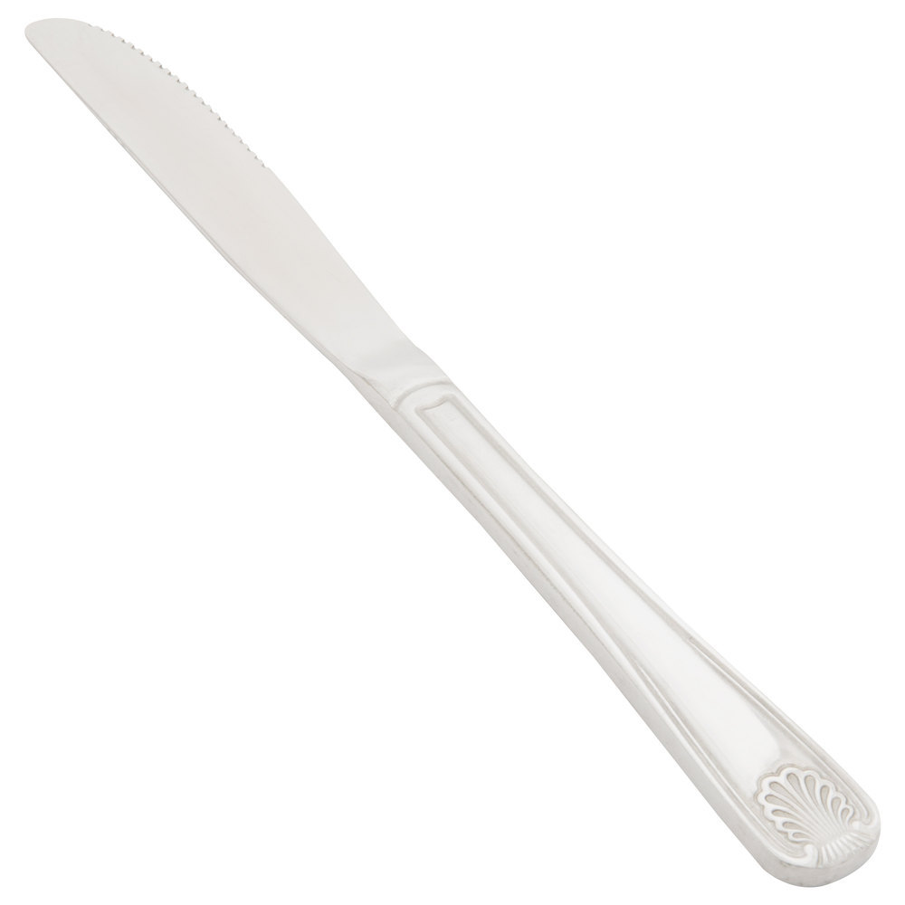 USA SELLER 12 DINNER KNIVES SHELL EX-HEAVY WEIGHT 18/0 S/S FREE SHIPPING US ONLY