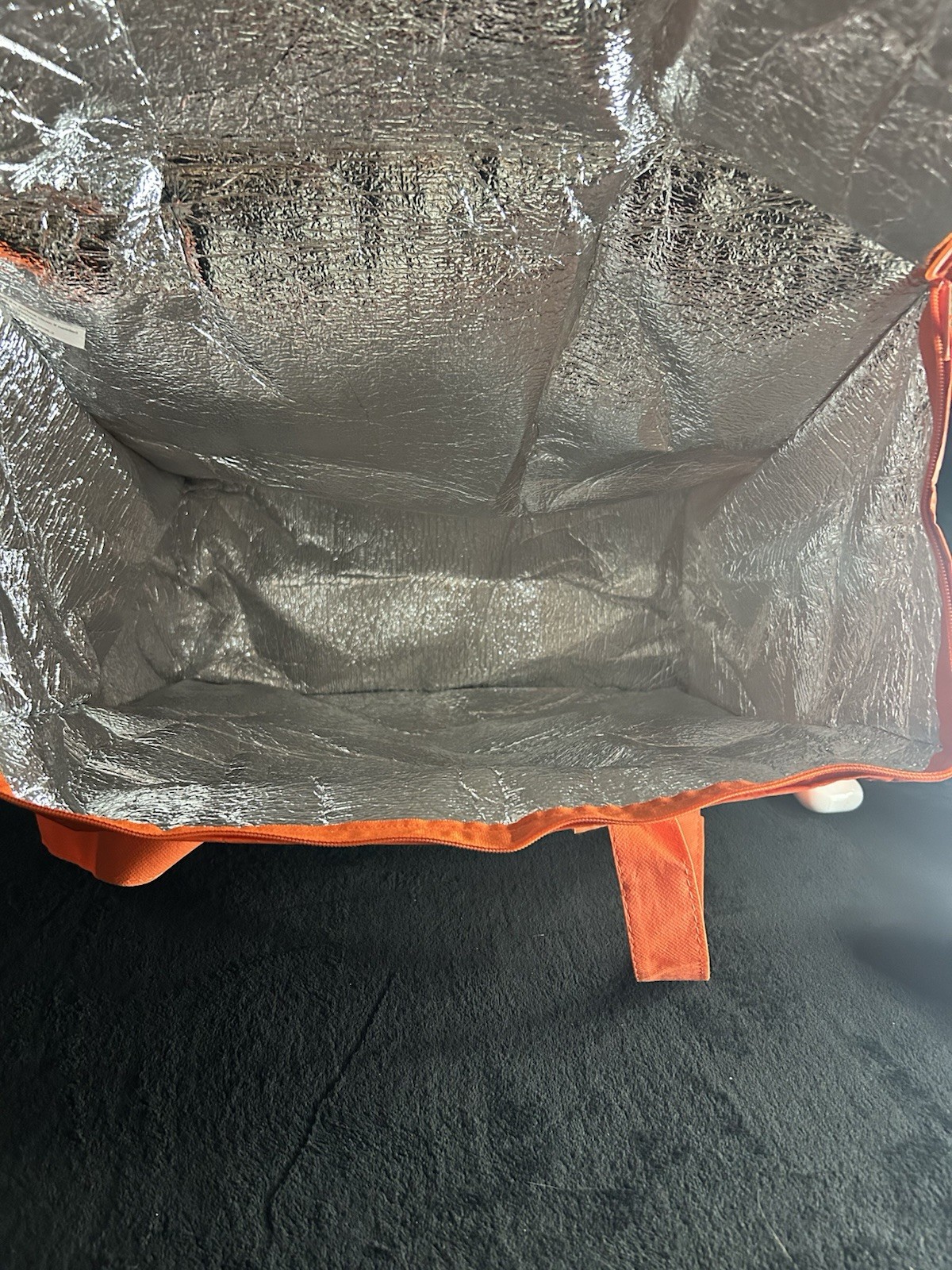 GrubHub Orange Insulated Food Delivery Bag Made with Recycled Materials