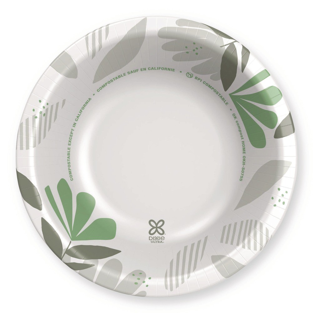 Dixie SX20PATHPK Pathways 20 oz. Paper Bowls – WT/GN/BURG (125/PK) New