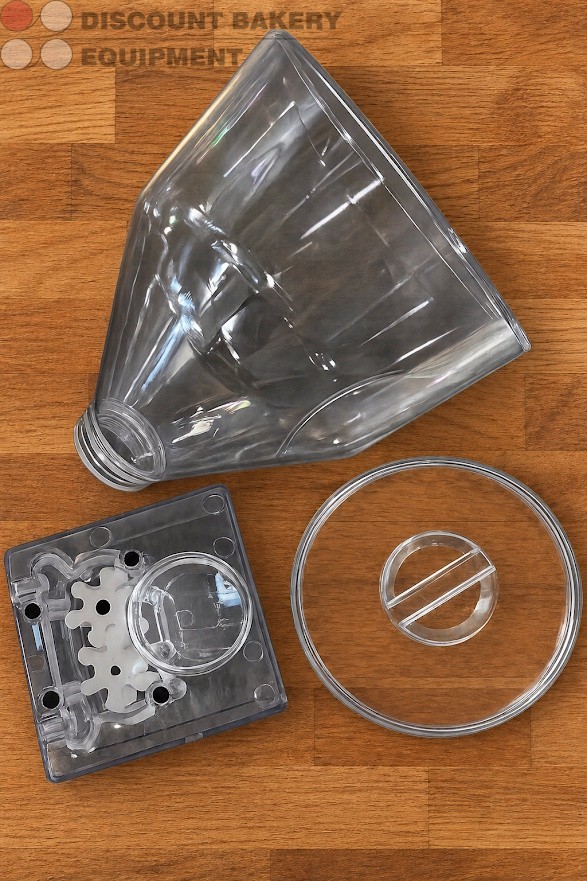 6qt Donut Filler Hopper for Edhard Powerbases [spouts not included]