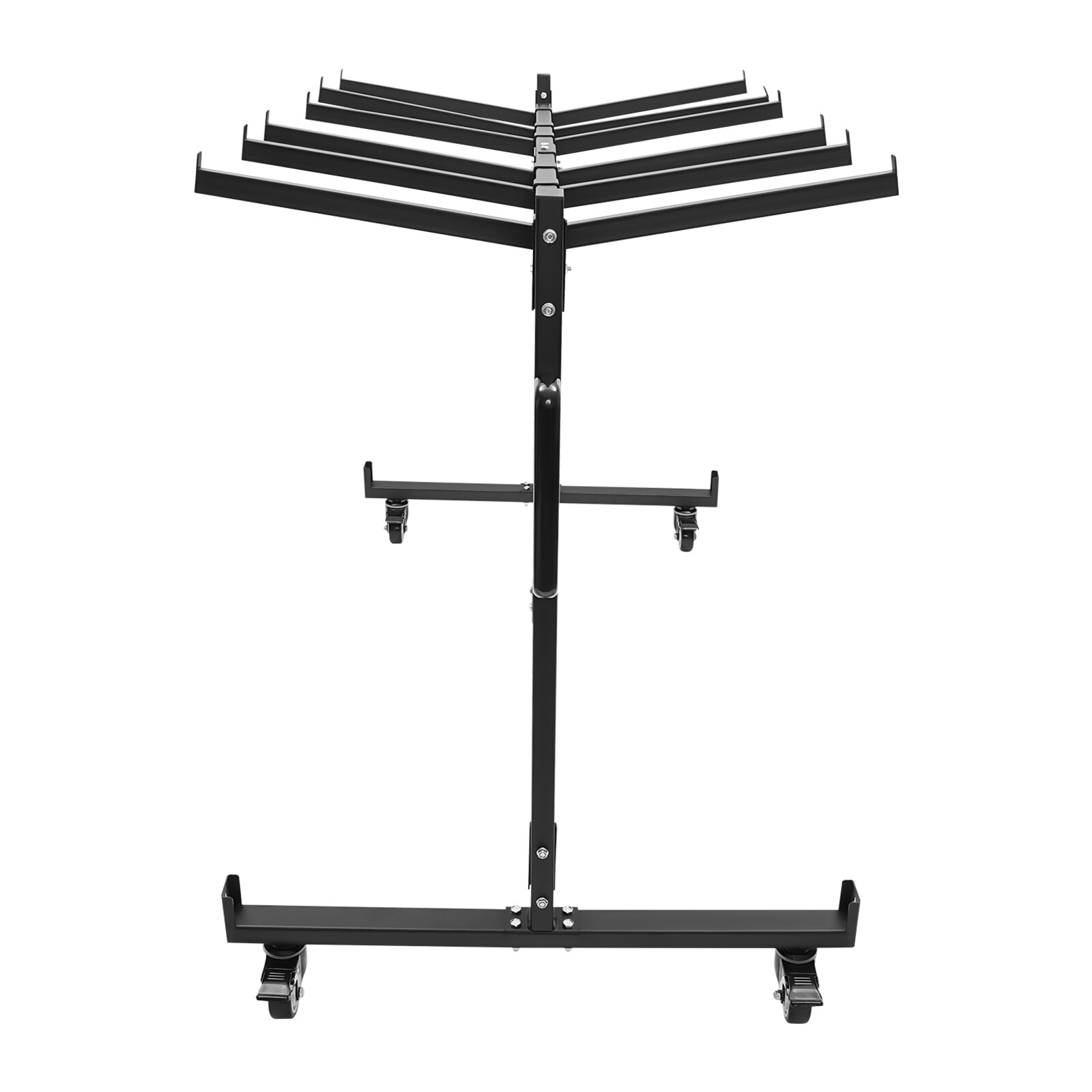 Folding Chair Rack Dolly Cart W/lock Caster Max 42 Foldingtables 12 Hanging Rods