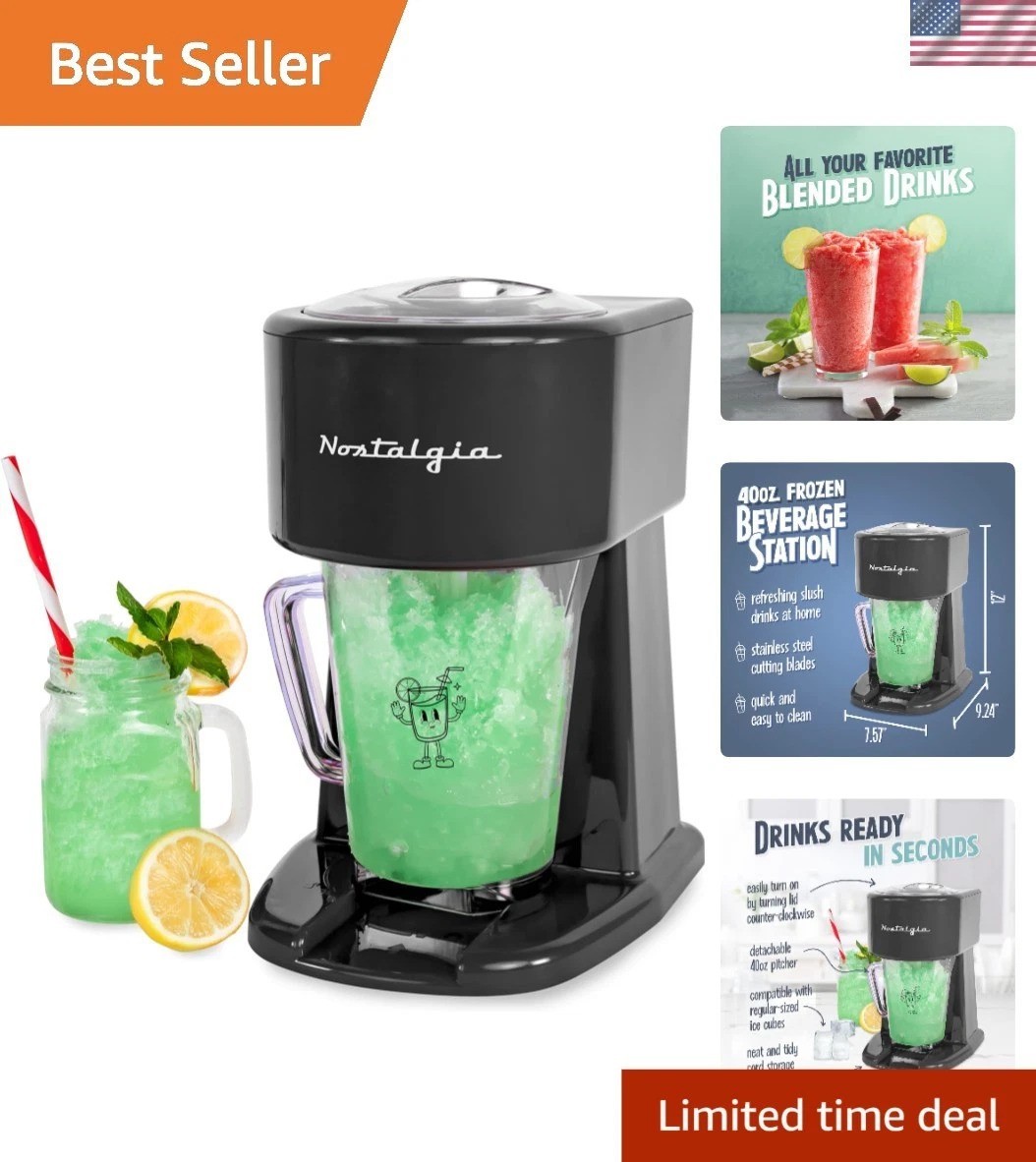 Automatic Mixing Slushie Machine – 40oz Capacity for Cocktails & Margaritas