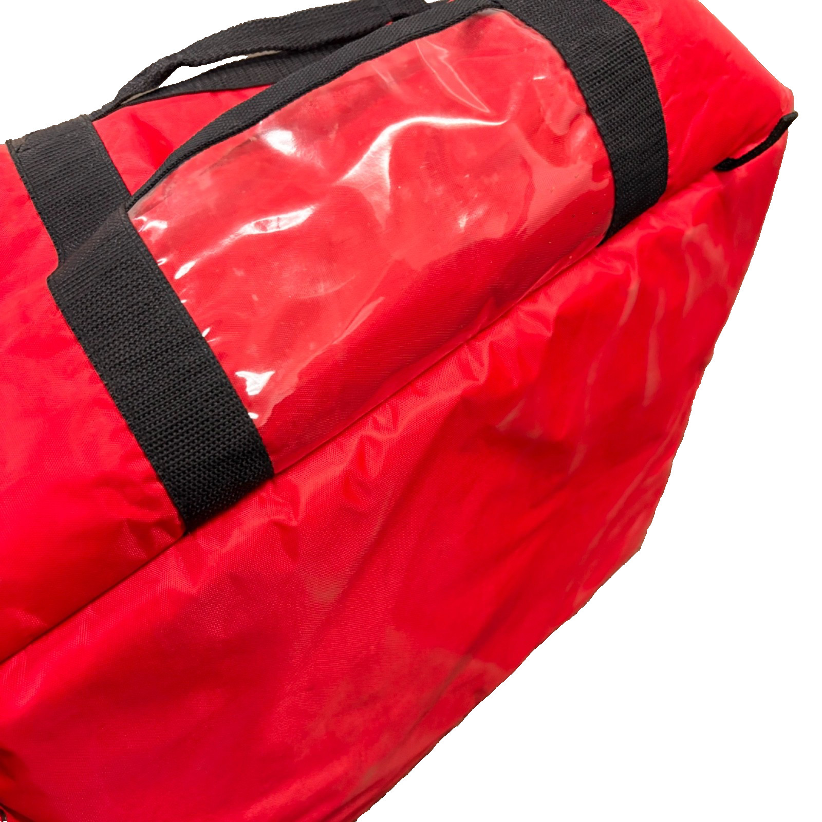 Pizza Box Delivery Bag, Insulated, Red Polyester – 18″ x 18″ x 12″