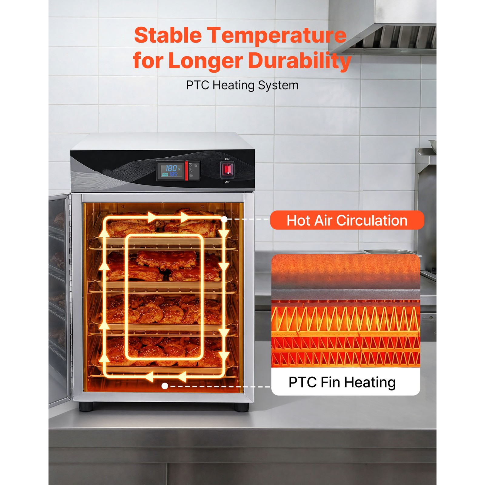 Uimoso 4/5/8/16 Tiers Hot Box Food Warmer Electric Food Warmer Cabinet