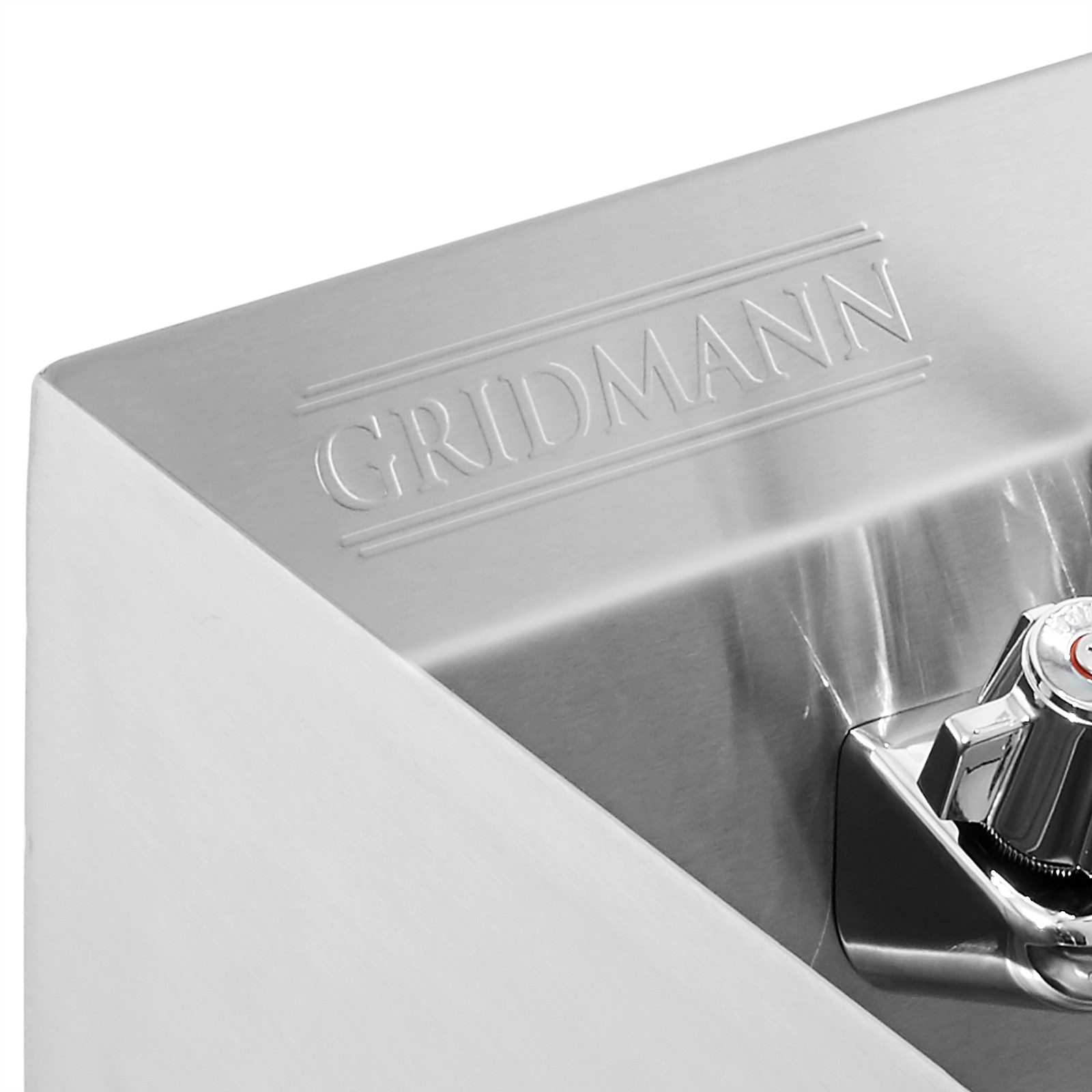 Commercial Kitchen Stainless Steel Wall Mount Hand Sink with Side Splashes