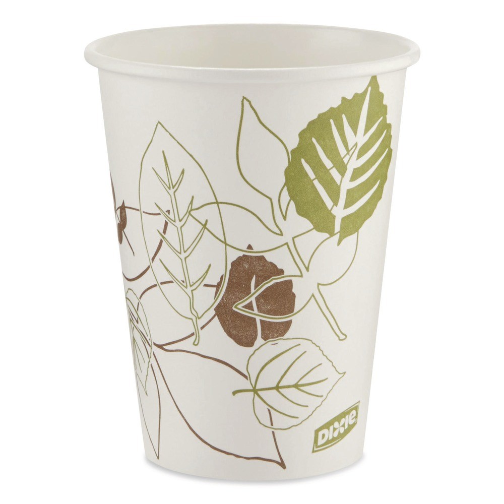 Dixie 2342PATHPK Pathways 12 oz. Paper Hot Cups (50/PK) New