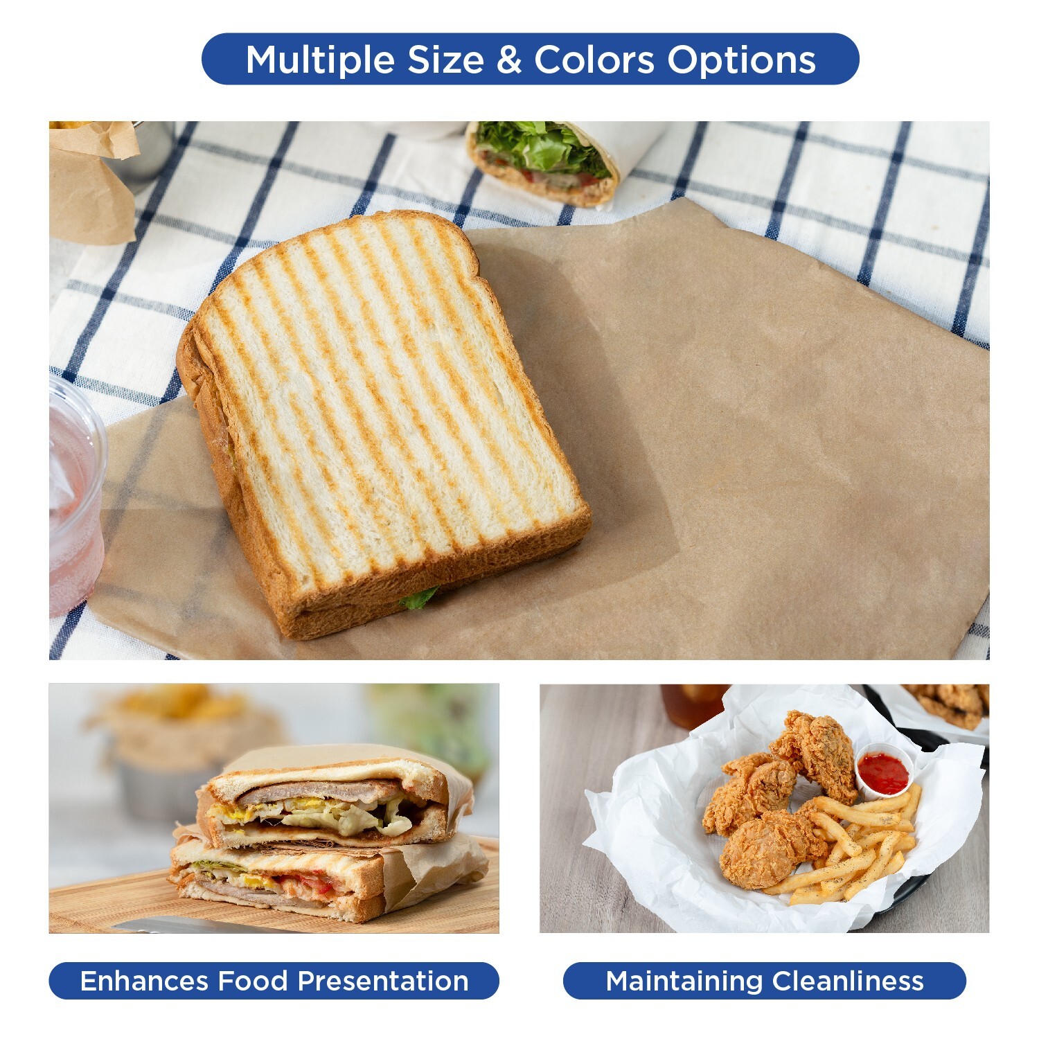 Karat 12″ x 12″ Deli Wrap / Paper Liner Sheets – Kraft – 5,000 ct, FW-DPS400