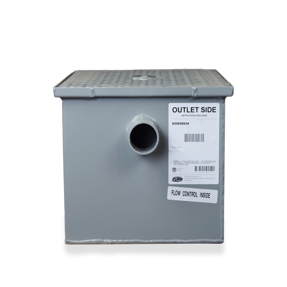 #30 Grease Trap, 15 GPM, 30 lbs, 2″ no-hub inlet/outlet