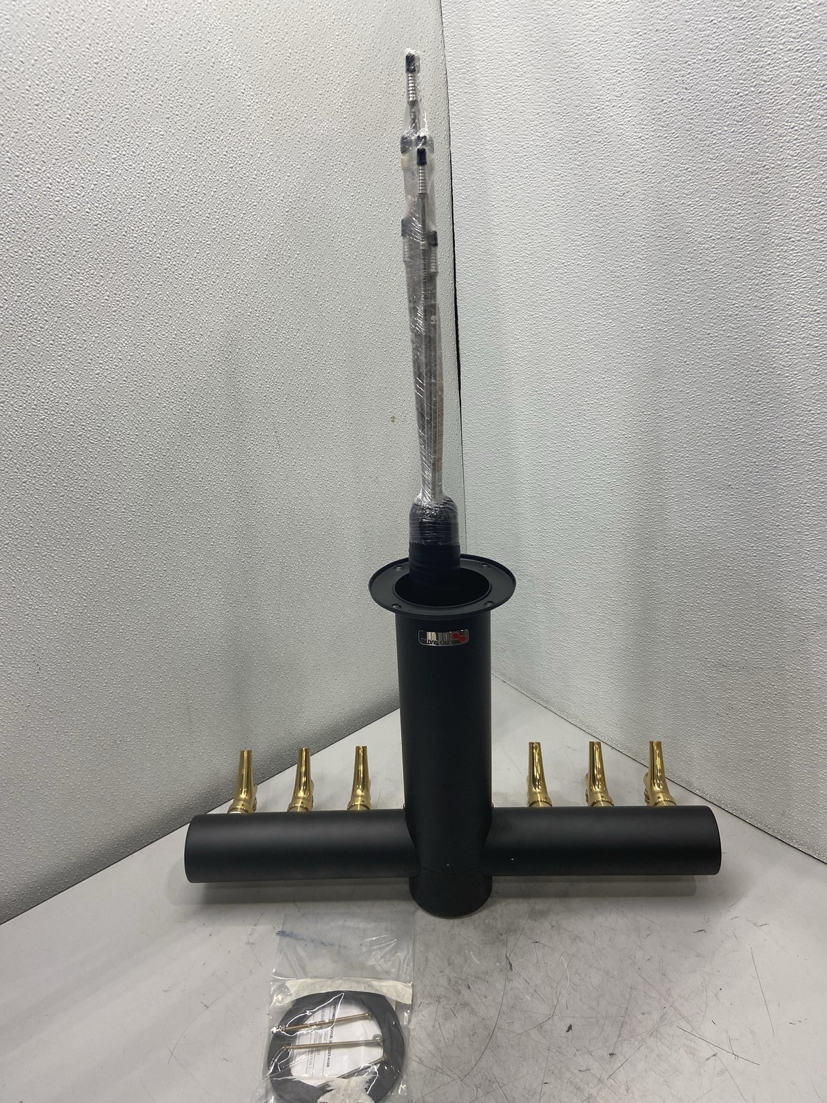 Micro Matic Metropolis “T” Tower 6 Faucet Powder Coat Matte Black METRO-T-6MBKR