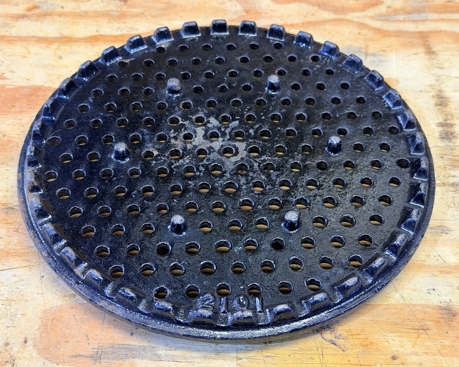 ENTERPRISE ORIGINAL 6/8 QT STRAINER PLATE 2101 SAUSAGE STUFFER WINE FRUIT PRESS